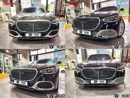 벤츠 신형 S클래스 마이바흐, 마이바흐도 급이 다르죠!! S580 -> S680 마이바흐로 변신~ 범퍼하단 크롬 그릴 교체