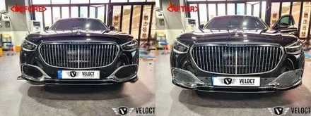 벤츠 신형 S580 마이바흐, S680 범퍼 크롬패널 교체하니 훨씬더 고급스럽네요!!!