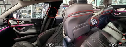 벤츠 C257 CLS, 추천 실내무드 아이템 (미드레인지, 후석 송풍구, 등받이, 안전벨트 엠비언트)