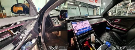 벤츠 W223 신형 S클래스에 없어서는 안될 환상무드 조합, 4D부메스터와 액티브 엠비언트 (feat. S400d 숏바디)
