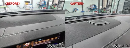 벤츠 E클래스 쿠페, 전동 센터스피커로 허전한 대시보드 상단에 포인트!!