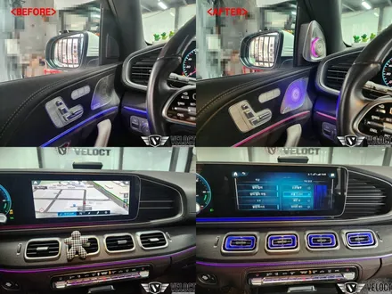 벤츠 X167 GLS 환상무드!! 4D부메스터 / 송풍구 / 미드레인지 / 선루프 엠비언트 추가