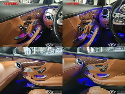 벤츠 W222 S63AMG 쿠페,  64색 엠비언트 광량업으로 더욱 화사해진 인테리어 무드!!