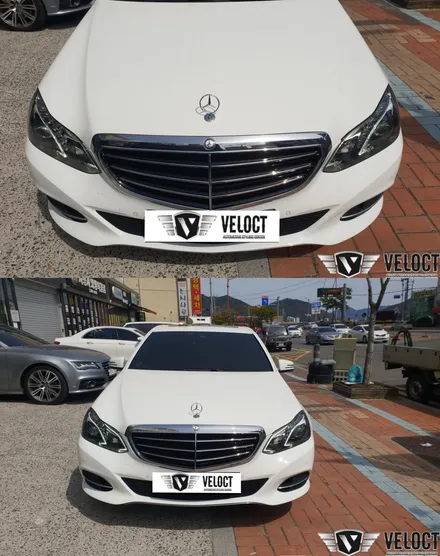 벤츠 W212 E클래스 후기형 E300 차량이 더 중후한 느낌으로, 엘레강스(익스클루시브) 변경