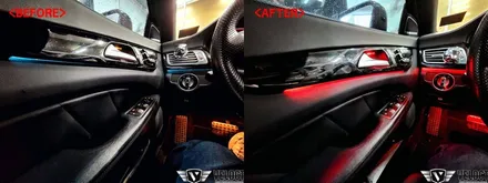 벤츠 CLS63 AMG의 실내 퍼포먼스까지 업그레이드!! (12색 엠비언트 광량업, 멀티컬러 확장)