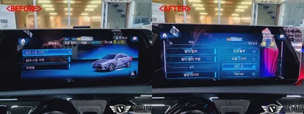 벤츠 신형 A클래스 DA1옵션, 순정같은 퀄리티로 64색 엠비언트 풀셋팅!! 키레스고까지 편의성 극대화~