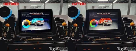 벤츠 W166 GLE, 인테리어와 편의기능 향상!! 순정방식 12색 엠비언트와 이지엑세스/조수석워크인