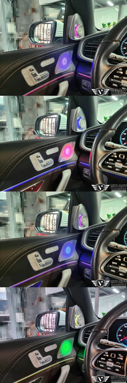 벤츠 X167 GLS 환상무드!! 4D부메스터 / 송풍구 / 미드레인지 / 선루프 엠비언트 추가