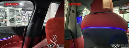 벤츠 C257 CLS를 위한 인테리어!! 전동센터스피커, 등받이, 안전벨트, 2열 송풍구 엠비언트 (New Item 4D부메스터, 미드 엠비언트 소개)