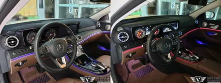 벤츠 E클래스 E220d, 멀티컬러를 적용한 송풍구(전,후석) 엠비언트 패키지