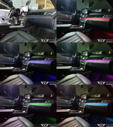 벤츠 W212 E클래스, 순정형 RGB 엠비언트 시공으로 드라이빙의 즐거움 찾기