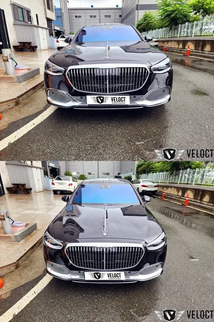 벤츠 신형 S클래스 마이바흐, 마이바흐도 급이 다르죠!! S580 -> S680 마이바흐로 변신~ 범퍼하단 크롬 그릴 교체