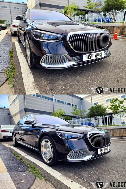 벤츠 신형 S580 마이바흐, S680 범퍼 크롬패널 교체하니 훨씬더 고급스럽네요!!!