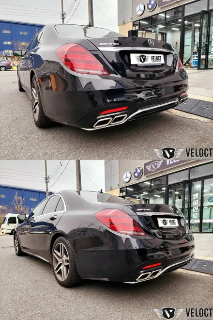 벤츠 W222 S클래스, 63AMG 디퓨저, 머플러팁과 하이엔드 7.0 액티브사운드