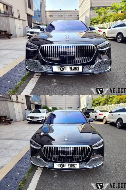 벤츠 W223 S클래스 S580 노멀, S680 마이바흐 프론트 바디킷 개조