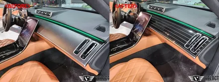 벤츠 W223 신형 S클래스 S350d, 숏바디전용 - 피아노 라커 트림