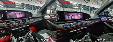 벤츠 신형 GLE53AMG의 무드도 4D부메스터, 송풍구, 미드레인지 엠비언트로 업그레이드 하세요~!!