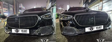 벤츠 신형 S580 마이바흐, S680 마이바흐가 되기 위한 준비 (순정 4D부메스터, 범퍼 하단크롬)