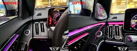 벤츠 신형 S클래스 럭셔리에 럭셔리를 추가!! 피아노라커트림, 4D부메스터, 액티브 엠비언트 풀세트