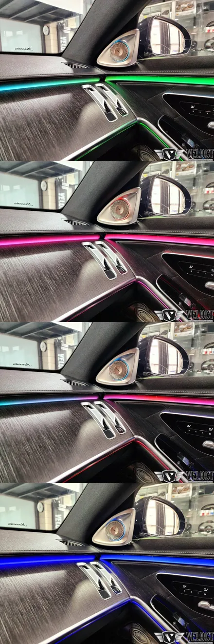 벤츠 W223 신형 S클래스에 없어서는 안될 환상무드 조합, 4D부메스터와 액티브 엠비언트 (feat. S400d 숏바디)