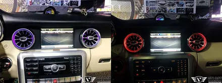 벤츠 R172 SLK, 12색 터빈 송풍구 엠비언트로 분위기있게~ (with 이지엑세스, 워크인)