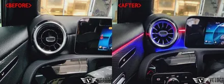 벤츠 신형 A클래스 DA1옵션, 순정같은 퀄리티로 64색 엠비언트 풀셋팅!! 키레스고까지 편의성 극대화~