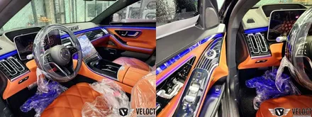 벤츠 신형 S클래스 마이바흐, 마이바흐도 급이 다르죠!! S580 -> S680 마이바흐로 변신~ 범퍼하단 크롬 그릴 교체