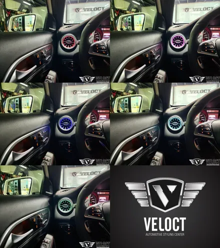 벤츠 X156 구형 GLA, 12색 송풍구 엠비언트로 분위기 전환!! 카플레이, 안드로이드 오토 코딩으로 편리함까지 업!!