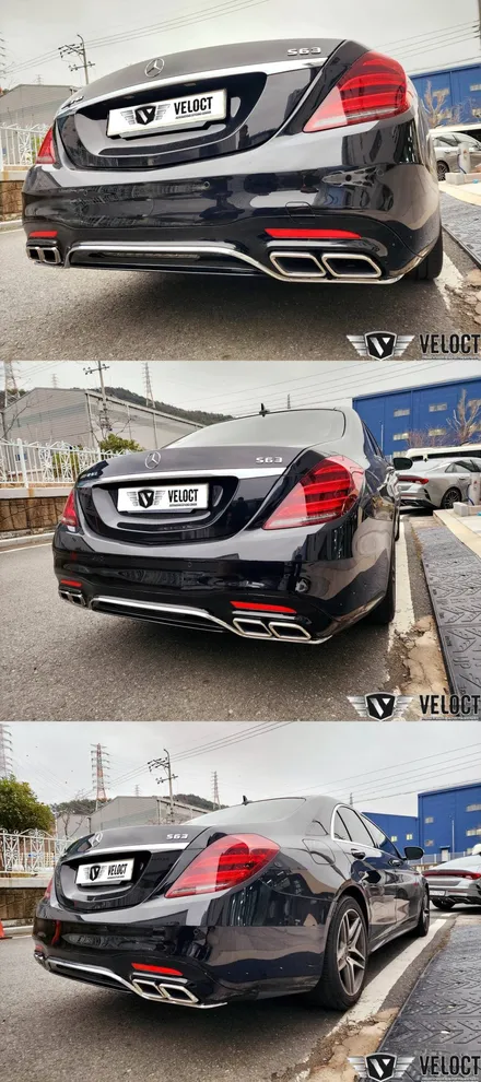 벤츠 W222 S클래스, 63AMG 디퓨저, 머플러팁과 하이엔드 7.0 액티브사운드
