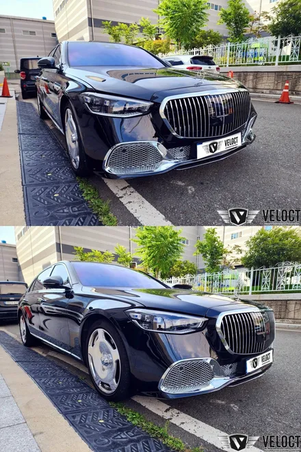 벤츠 W223 S클래스 S580 노멀, S680 마이바흐 프론트 바디킷 개조