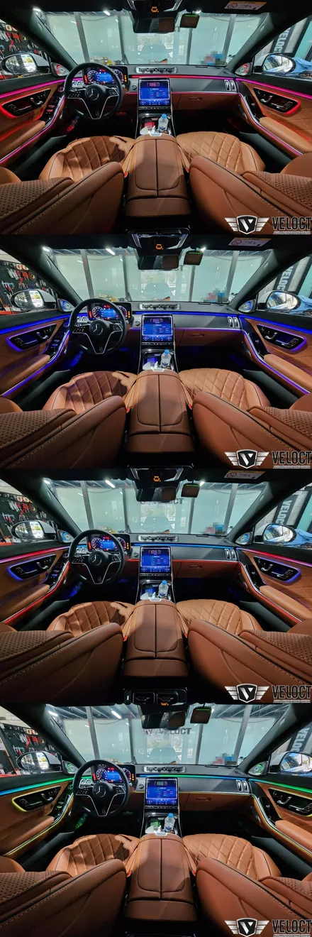 벤츠 W223 S클래스의 필수 무드!! 4D부메스터와 액티브 엠비언트