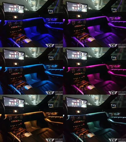 벤츠 W212 E클래스, 순정형 RGB 엠비언트 시공으로 드라이빙의 즐거움 찾기