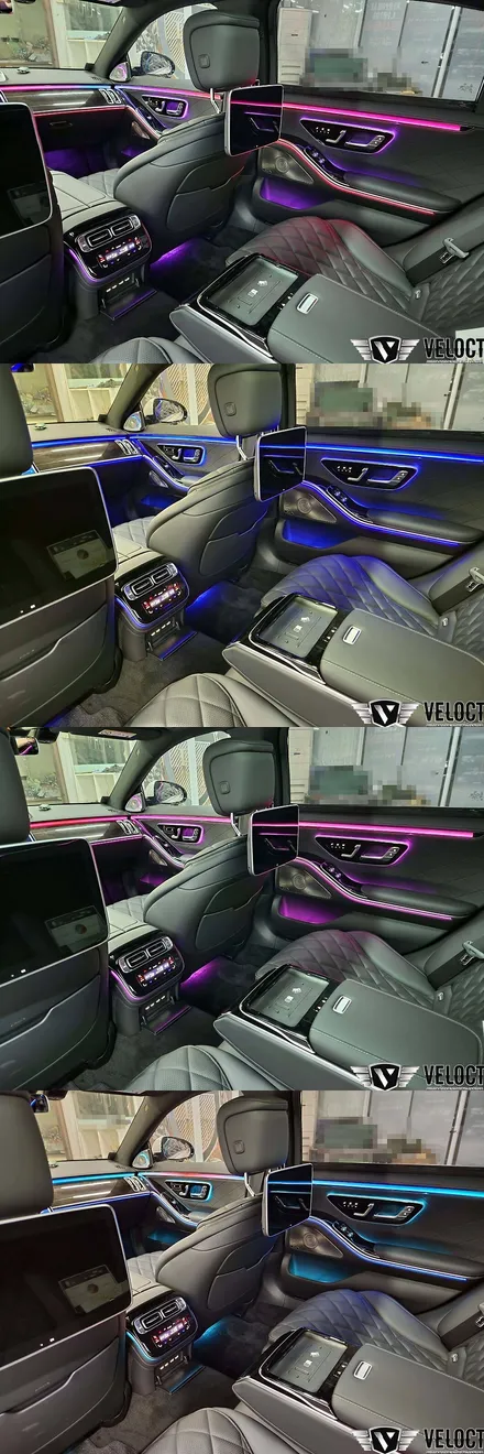 벤츠 W223 S클래스, 신형다운 화려한 인테리어!! 4D부메스터와 액티브 엠비언트 패키지 할인!!
