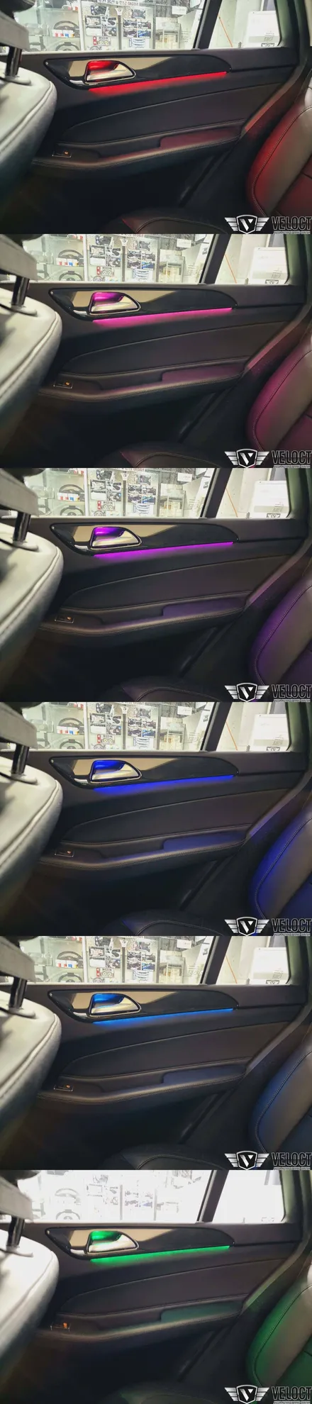 벤츠 W166 GLE, 인테리어와 편의기능 향상!! 순정방식 12색 엠비언트와 이지엑세스/조수석워크인