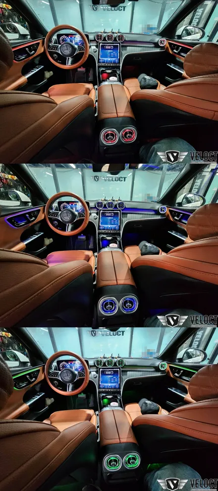 벤츠 W206 C클래스 엠비언트가 빠졌다면, 송풍구 엠비언트는 꼭 추가해야겠어요~!!!