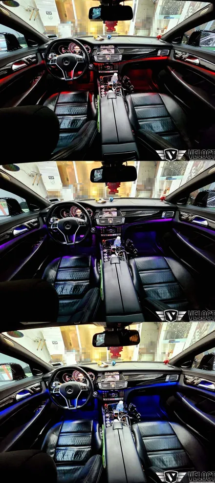 벤츠 CLS63 AMG의 실내 퍼포먼스까지 업그레이드!! (12색 엠비언트 광량업, 멀티컬러 확장)