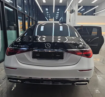 송도랩핑 s580마이바흐 듀오톤 화이트투톤 코치라인까지!완벽 / 인천 연수구 송도동