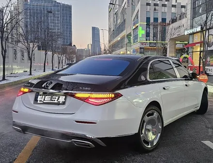 송도랩핑 s580마이바흐 듀오톤 화이트투톤 코치라인까지!완벽 / 인천 연수구 송도동
