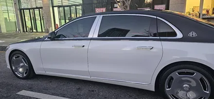 송도랩핑 s580마이바흐 듀오톤 화이트투톤 코치라인까지!완벽 / 인천 연수구 송도동
