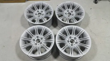 BMW 528i 순정18인치 화이트펄실버 도색작업 입니다 / 청주시 서원구