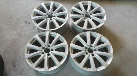 벤츠 S500 순정18인치 화이트펄실버 도색작업 입니다 / 청주시 서원구