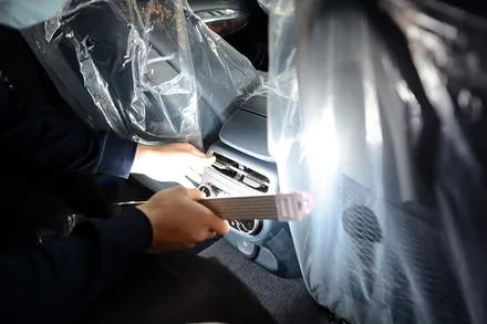 제네시스GV70 루마버텍스 썬팅과 아이나비QXD7000 장착 / 부산 진구