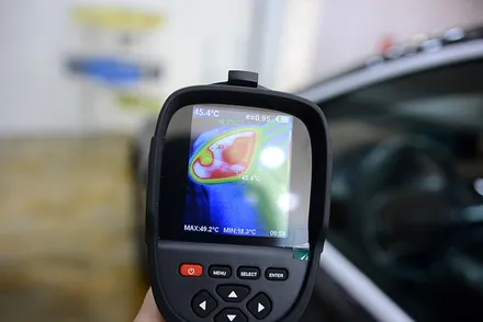 제네시스 g80, 부산 루마버텍스 1100 썬팅 시공. / 부산 진구