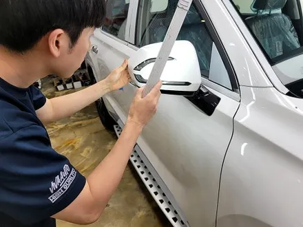 부산진구썬팅 전문점 비바에서 레인보우 V90 풀시공 완료 / 부산 진구