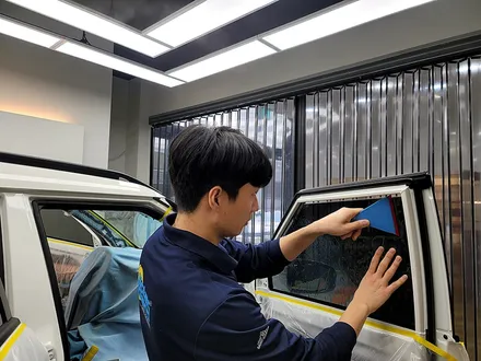 부산 레인보우I90 전면 33% 측후면 15% 농도 시공 / 부산 진구