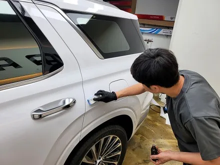 부산진구썬팅 전문점 비바에서 레인보우 V90 풀시공 완료 / 부산 진구