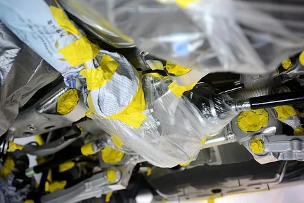 제네시스 g80, 부산 루마버텍스 1100 썬팅 시공. / 부산 진구