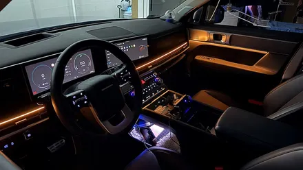 심심했던 싼타페 MX5 실내 감성 업그레이드! 부산 엠비언트 / 부산 진구 양정동