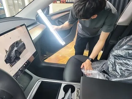 부산 테슬라 모델Y 썬팅 시공, 모델Y의 대변신 / 부산 진구 양정동