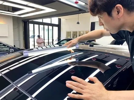 테슬라 모델Y주니퍼 테라룩스IR 썬팅 실물 구경하기 / 부산 진구 양정동